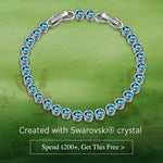 Easter Blessings Exclusive: Spend Over $200 In A Single Purchase To Get This Easter Aqua Crystal Bracelet In White Gold Plated For FREE - Created With Swarovski® Crystal (Ships With Order, No Need To Add To Cart)