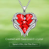 Spring's Embrace Exclusive: Spend $350+ to Receive a FREE Swarovski® Crystal Crimson Embrace Angel Heart Pendant Necklace, White Gold Tone Finish — Automatically Included with Your Order