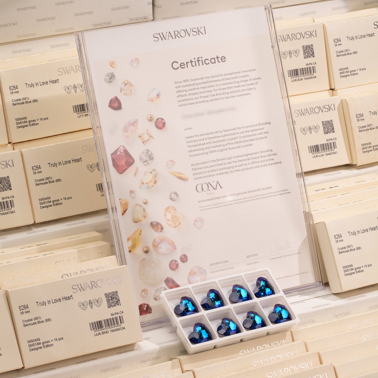 Nautilus Ocean's Heart Tarnish-resistant Silver Necklace In White Gold Plated -  Handcrafted with Swarovski® Crystals