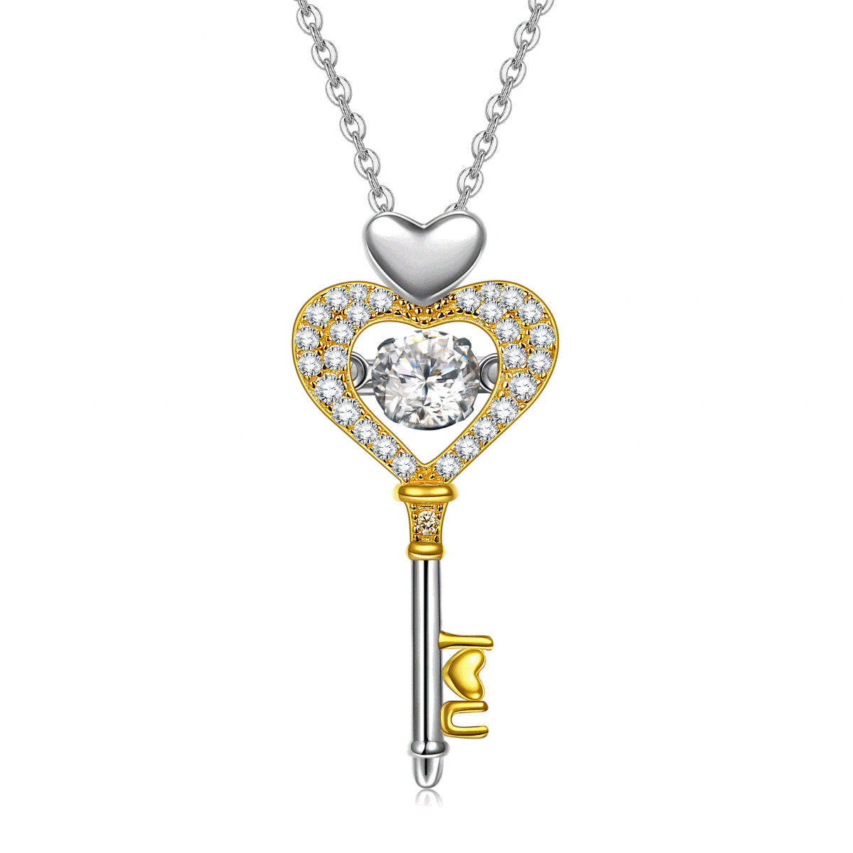 Pamper Fan Exclusive: Spend Over $300 In A Single Purchase To Get This Sterling Silver Heart Key Necklace and Bracelet Set In Two-Tone Plating For FREE - (Ships With Order, No Need To Add To Cart)