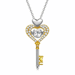 Pamper Fan Exclusive: Spend Over $300 In A Single Purchase To Get This Sterling Silver Heart Key Necklace and Bracelet Set In Two-Tone Plating For FREE - (Ships With Order, No Need To Add To Cart)