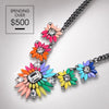 Limited Time Weekend Gift (Valid Friday – Monday): Spend $500+ in a Single Purchase to Get This Rainbow Bloom Statement Collar Necklace in Gunmetal Finish for FREE (Ships With Order, No Need to Add to Cart)