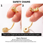Sterling Silver My Heart, My Love Bamboo Chain Charms Bracelet Set With Enamel In Rose Gold Plated (Includes bracelet and all charms shown)