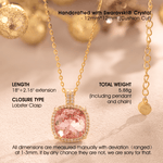 Sterling Silver Cherry Blossom Jewel Charm Necklace In 14K Gold Plated - Created With SWAROVSKI® Crystals在·