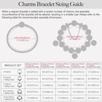 Sterling Silver Lucky Girl Charms Bracelet Set With Enamel In 14K Gold Plated (Includes bracelet and all charms shown)
