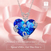Graduation Season Exclusive: Spend $500+ in a Single Purchase to Get This Royal Blue Crystal Heart Butterfly Pendant Necklace in White Gold plated - Created With Swarovski® Crystal for FREE (Ships With Order, No Need to Add to Cart)