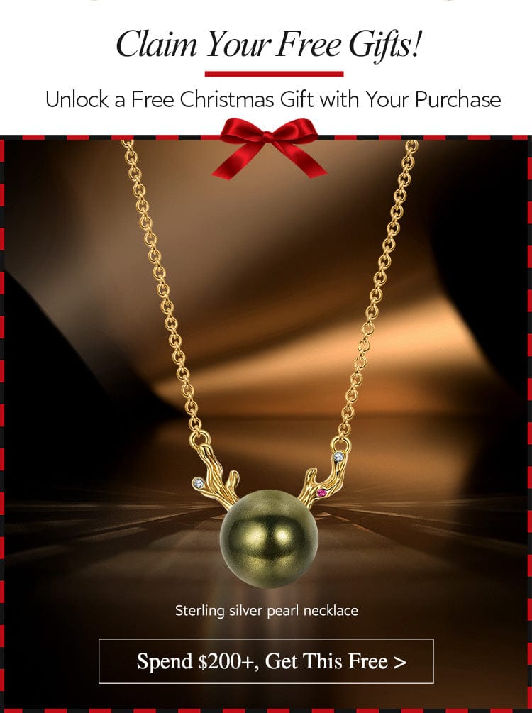 Christmas Exclusive: Spend Over $200 In A Single Purchase To Get This Sterling Silver Festive Reindeer Necklace In 14K Gold Plated For FREE - (Ships With Order, No Need To Add To Cart)