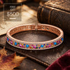 Exclusive Gift Offer: Spend $500+ in a Single Purchase to Get This Vintage Multi‑Color Floral Link Bracelet in 14K Gold Plated for FREE (Ships With Order, No Need to Add to Cart)