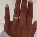 Golden Radiance - 1.1 ct Cushion Cut Lab-Grown Fancy Vivid Yellow Diamond Solitaire Ring In Tarnish-resistant Silver (Includes IGI Certification from International Gemological Institute)