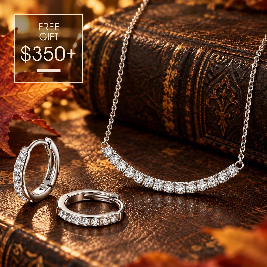 Exclusive Gift Offer: Spend $350+ in a Single Purchase to Get This Necklace And Earrings Set for FREE (Ships With Order, No Need to Add to Cart)