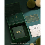 Sterling Silver Cherry Blossom Jewel Charm Necklace and Earrings Set In 14K Gold Plated - Created With SWAROVSKI® Crystals