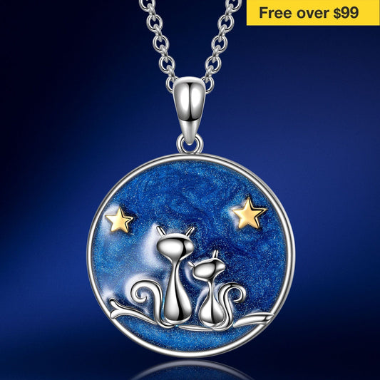gona- Pamper Fan Exclusive: Spend Over $99 In A Single Purchase To Get This Sterling Silver Sky Paws Necklace With Enamel In White Gold Plated For FREE - (Ships With Order, No Need To Add To Cart)