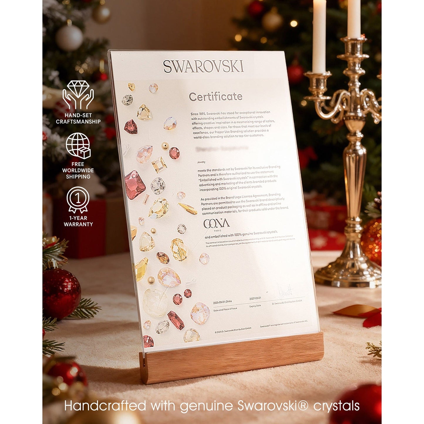 Lucky 7 Multi-Color Crystal Wish Bracelet, White Gold Plated - Handcrafted with Swarovski® Crystals, Adjustable Bolo Slider, Fits Wrist Sizes 5.6" - 8.9"