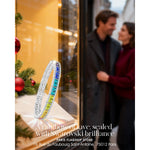 Rainbow Color Cascade Tennis Bracelet - White Gold Plated, Handcrafted with Swarovski® Crystals