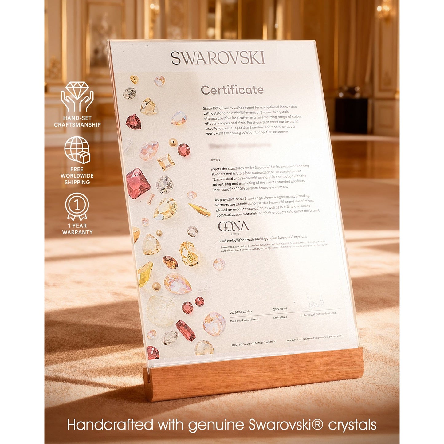 Rainbow Color Cascade Tennis Bracelet - White Gold Plated, Handcrafted with Swarovski® Crystals