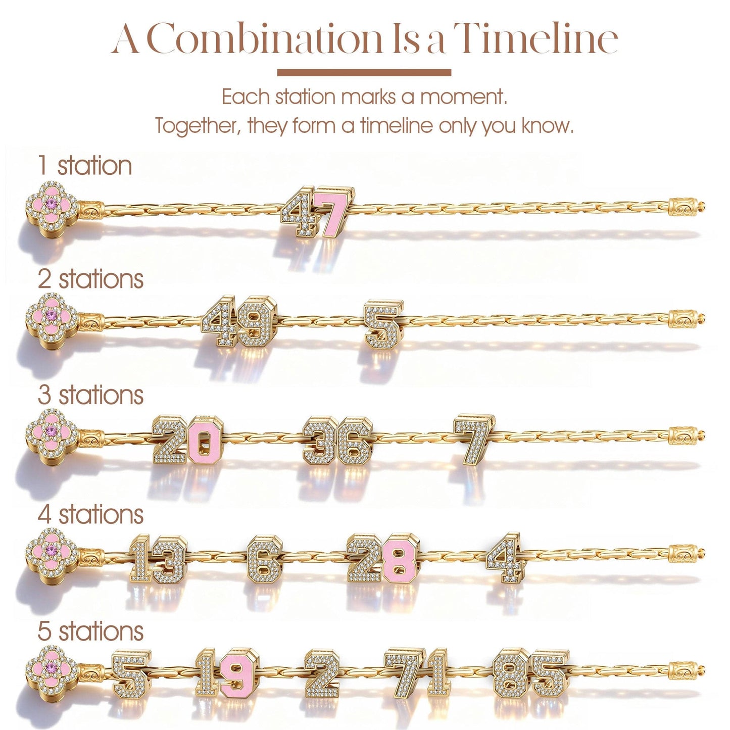 Number Two Tarnish-resistant Silver With Enamel Charms In White Gold Plated