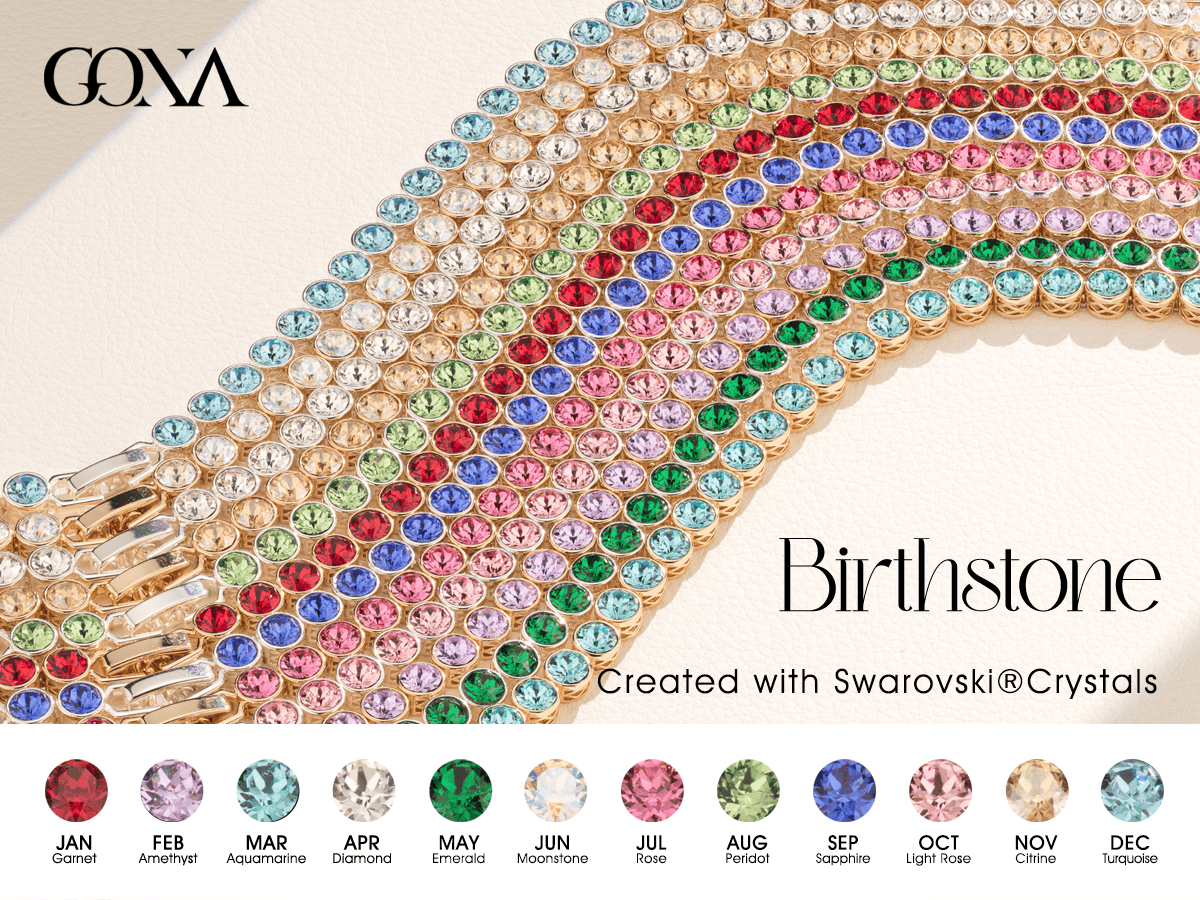 Rainbow Brilliance November Tarnish-resistant Silver Tennis Bracelet In 14K Gold Plated - Created With SWAROVSKI® Crystals