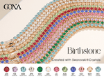 Rainbow Brilliance November Tarnish-resistant Silver Tennis Bracelet In 14K Gold Plated - Created With SWAROVSKI® Crystals