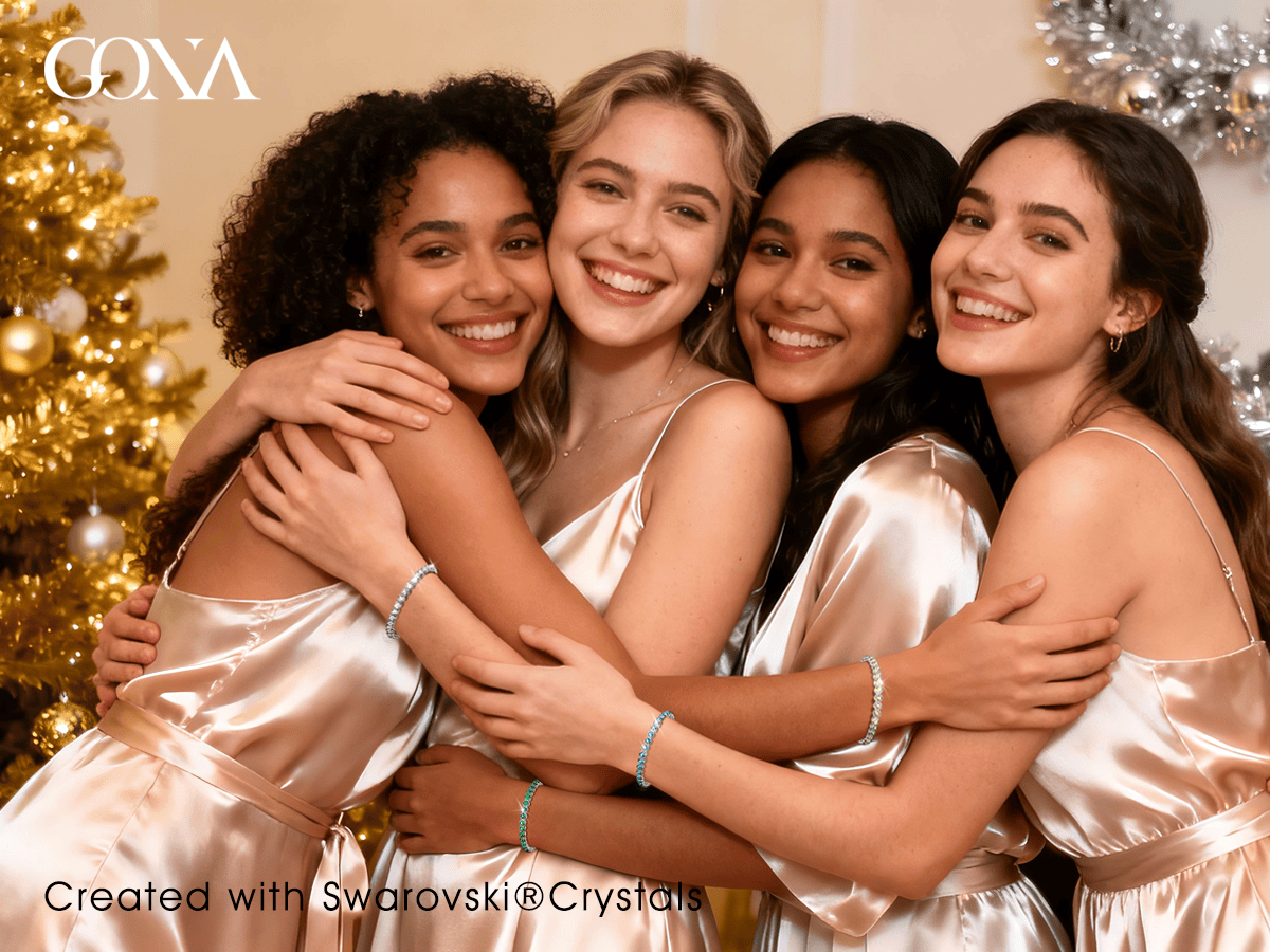 Rainbow Brilliance November Tarnish-resistant Silver Tennis Bracelet In 14K Gold Plated - Created With SWAROVSKI® Crystals