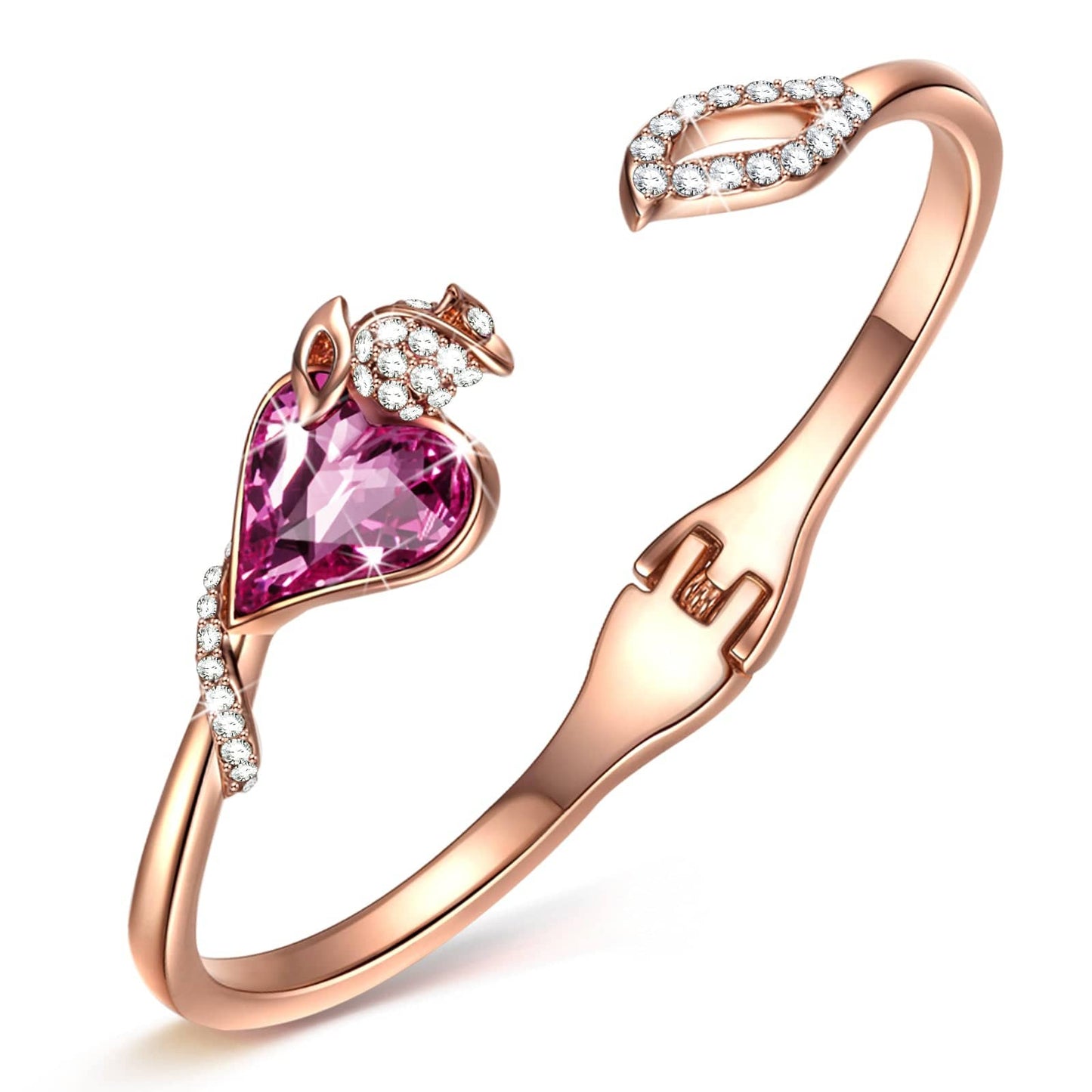 Christmas Exclusive: Spend Over $200 In A Single Purchase To Get This Sterling Silver Heartfelt Moments Bracelet In Rose Gold Plated For FREE  - Created With SWAROVSKI® Crystals- (Ships With Order, No Need To Add To Cart)