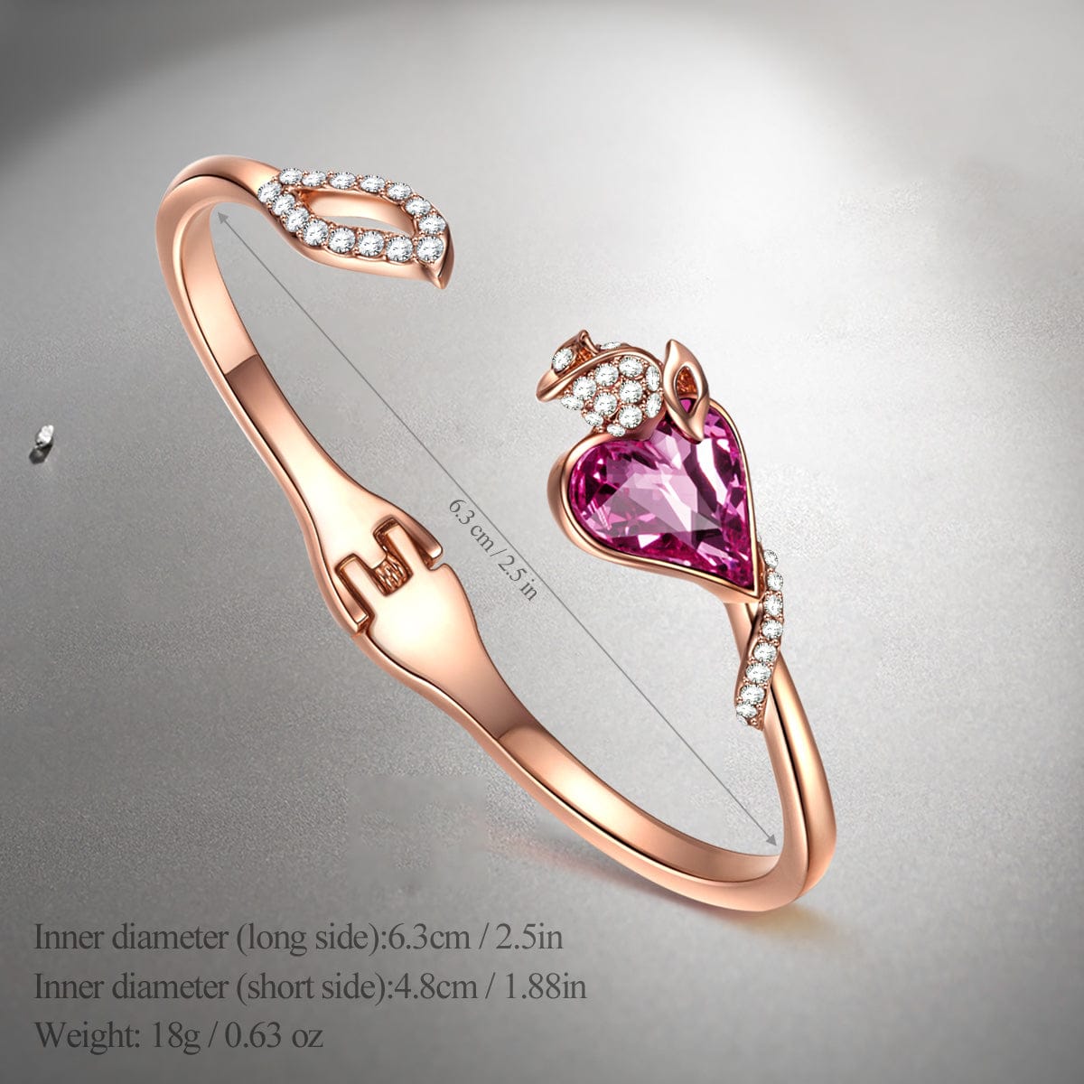 Christmas Exclusive: Spend Over $200 In A Single Purchase To Get This Sterling Silver Heartfelt Moments Bracelet In Rose Gold Plated For FREE  - Created With SWAROVSKI® Crystals- (Ships With Order, No Need To Add To Cart)