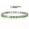 Rainbow Brilliance August Tarnish-resistant Silver Tennis Bracelet In White Gold Plated - Created With SWAROVSKI® Crystals