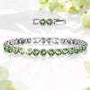 Rainbow Brilliance August Tarnish-resistant Silver Tennis Bracelet In White Gold Plated - Created With SWAROVSKI® Crystals