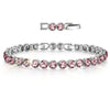 Rainbow Brilliance October Tarnish-resistant Silver Tennis Bracelet In White Gold Plated - Created With SWAROVSKI® Crystals