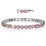 Rainbow Brilliance October Tarnish-resistant Silver Tennis Bracelet In White Gold Plated - Created With SWAROVSKI® Crystals