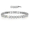 Rainbow Brilliance April Tarnish-resistant Silver Tennis Bracelet In White Gold Plated - Created With SWAROVSKI® Crystals