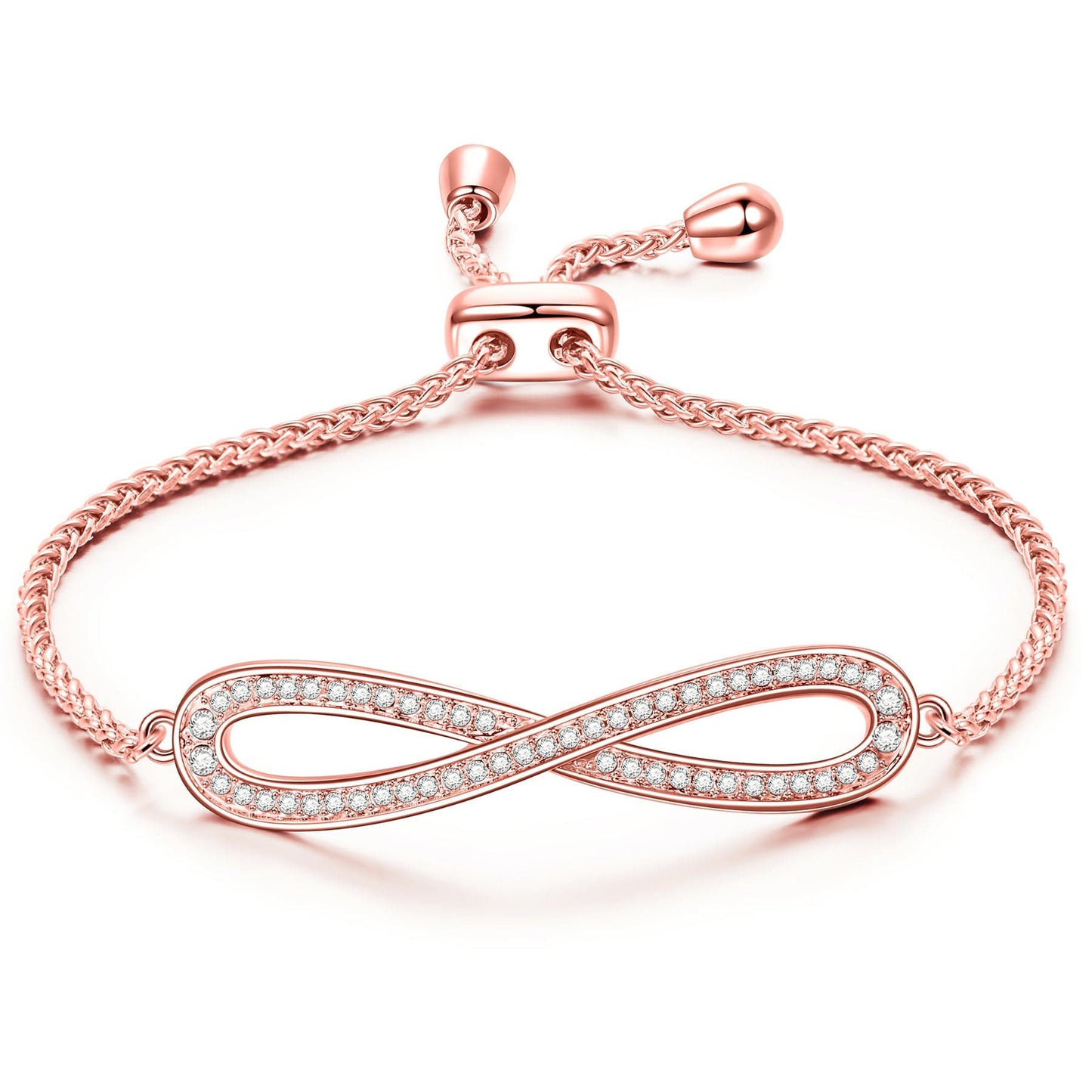 New Year Exclusive: Spend Over $99 In A Single Purchase To Get This Sterling Silver Adjustable Blessing Bracelet In Rose Gold Plated For FREE - Created With SWAROVSKI® Crystals  - (Ships With Order, No Need To Add To Cart)