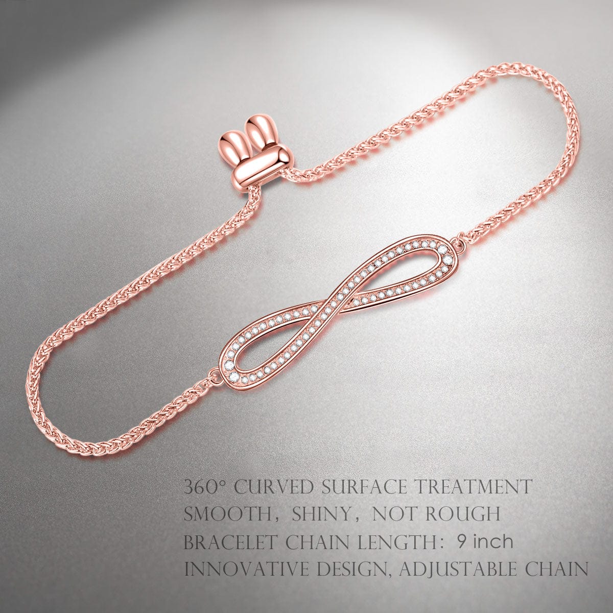 New Year Exclusive: Spend Over $99 In A Single Purchase To Get This Sterling Silver Adjustable Blessing Bracelet In Rose Gold Plated For FREE - Created With SWAROVSKI® Crystals  - (Ships With Order, No Need To Add To Cart)