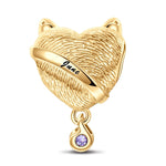 June Fox Birthday Stone Tarnish-resistant Silver Dangle Charms In 14K Gold Plated