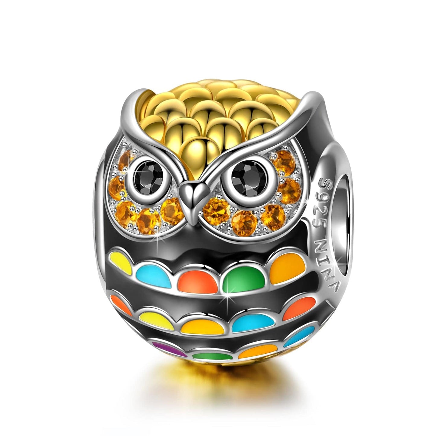 💥Pamper Fan Exclusive: Spend Over $100 In A Single Purchase To Get This Sterling Silver Singing Owl Charms With Enamel In Two-Tone Plating For FREE - (Ships With Order, No Need To Add To Cart)