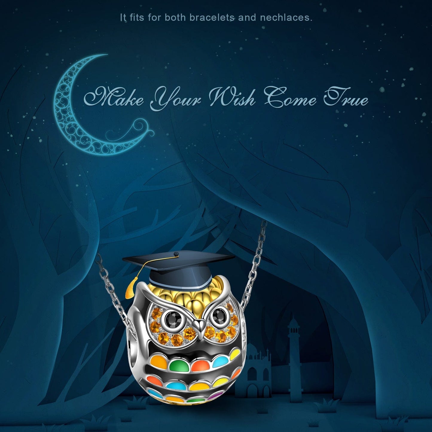 💥Pamper Fan Exclusive: Spend Over $100 In A Single Purchase To Get This Sterling Silver Singing Owl Charms With Enamel In Two-Tone Plating For FREE - (Ships With Order, No Need To Add To Cart)