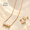 Exclusive Gift Offer: Spend $350+ in a Single Purchase to Get This Swarovski® Pearl Silver Necklace And Earrings Set in 14K Gold Plated for FREE (Ships With Order, No Need to Add to Cart)