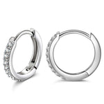 Marine Breeze Exclusive: Spend $99+ in a Single Purchase to Get This Half Paved Crystal Huggie Hoop Earrings in White Gold plated for FREE (Ships With Order, No Need to Add to Cart)