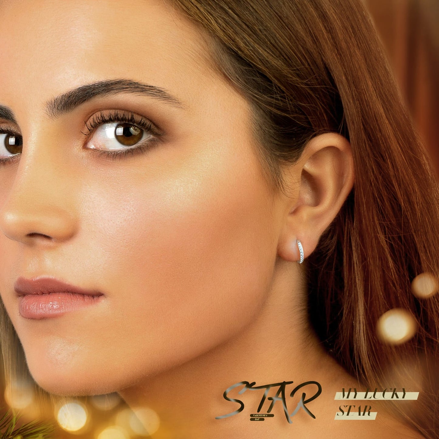 Marine Breeze Exclusive: Spend $99+ in a Single Purchase to Get This Half Paved Crystal Huggie Hoop Earrings in White Gold plated for FREE (Ships With Order, No Need to Add to Cart)