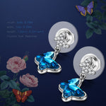 Limited Time Weekend Gift (Valid Friday – Monday): Spend $99+ in a Single Purchase to Get This Butterfly Blue Crystal Drop Stud Earrings in White Gold Plated for FREE (Ships With Order, No Need to Add to Cart)