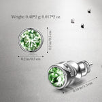Graduation Season Exclusive: Spend $99+ in a Single Purchase to Get This Peridot Solitaire Stud Earrings in White Gold Plated - Created With Swarovski® Crystal for FREE (Ships With Order, No Need to Add to Cart)