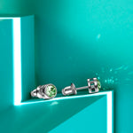 Graduation Season Exclusive: Spend $99+ in a Single Purchase to Get This Peridot Solitaire Stud Earrings in White Gold Plated - Created With Swarovski® Crystal for FREE (Ships With Order, No Need to Add to Cart)