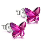 Christmas Exclusive: Spend Over $100 In A Single Purchase To Get This Sterling Silver Purple Butterfly Earrings In White Gold Plated For FREE - (Ships With Order, No Need To Add To Cart)
