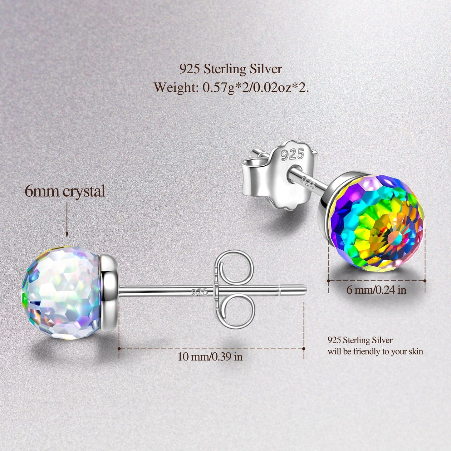 Christmas Exclusive: Spend Over $100 In A Single Purchase To Get This Sterling Silver Fantastic World Crystal Earrings In White Gold Plated For FREE - Created With SWAROVSKI® Crystals  - (Ships With Order, No Need To Add To Cart)