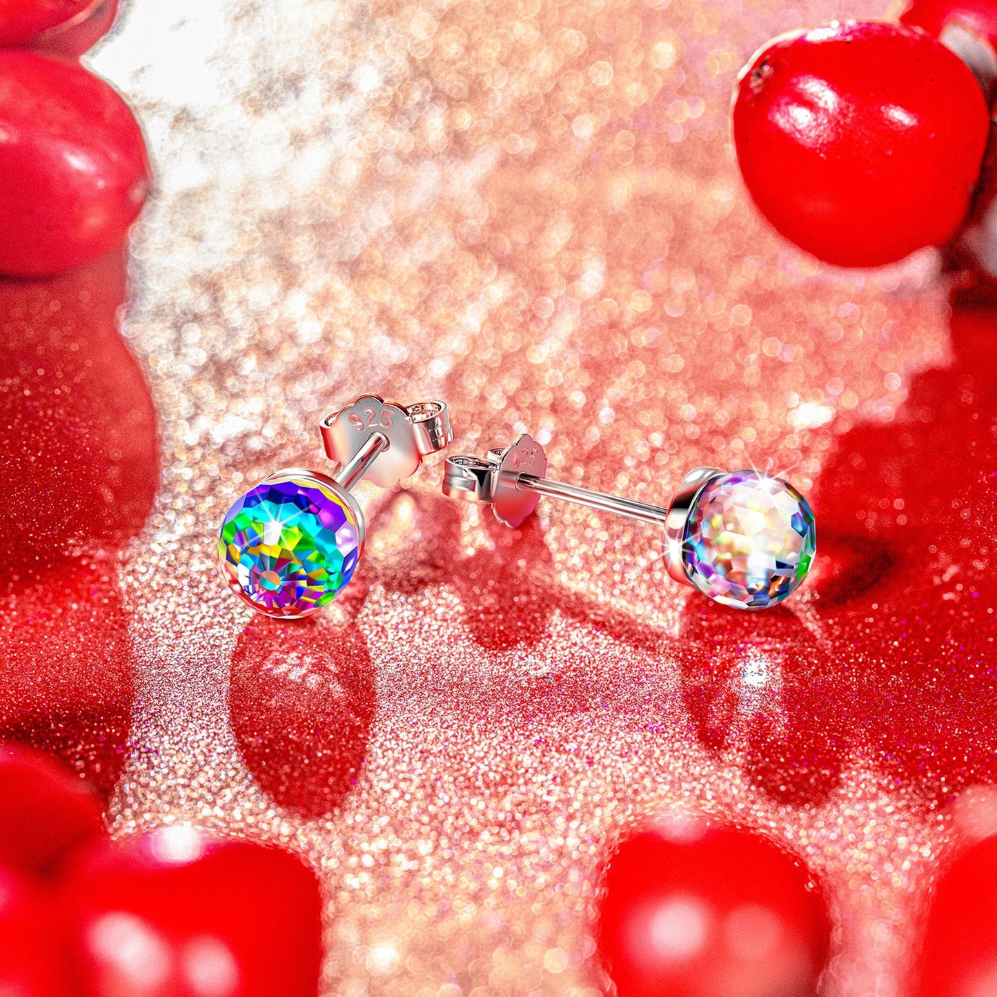 Christmas Exclusive: Spend Over $100 In A Single Purchase To Get This Sterling Silver Fantastic World Crystal Earrings In White Gold Plated For FREE - Created With SWAROVSKI® Crystals  - (Ships With Order, No Need To Add To Cart)