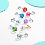 Christmas Exclusive: Spend Over $100 In A Single Purchase To Get This Sterling Silver Fantastic World Crystal Earrings In White Gold Plated For FREE - Created With SWAROVSKI® Crystals  - (Ships With Order, No Need To Add To Cart)