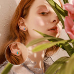 Halloween Treats Exclusive: Spend Over $99 In A Single Purchase To Get This Sterling Silver Fantastic World Crystal Earrings In White Gold Plated For FREE - (Ships With Order, No Need To Add To Cart)