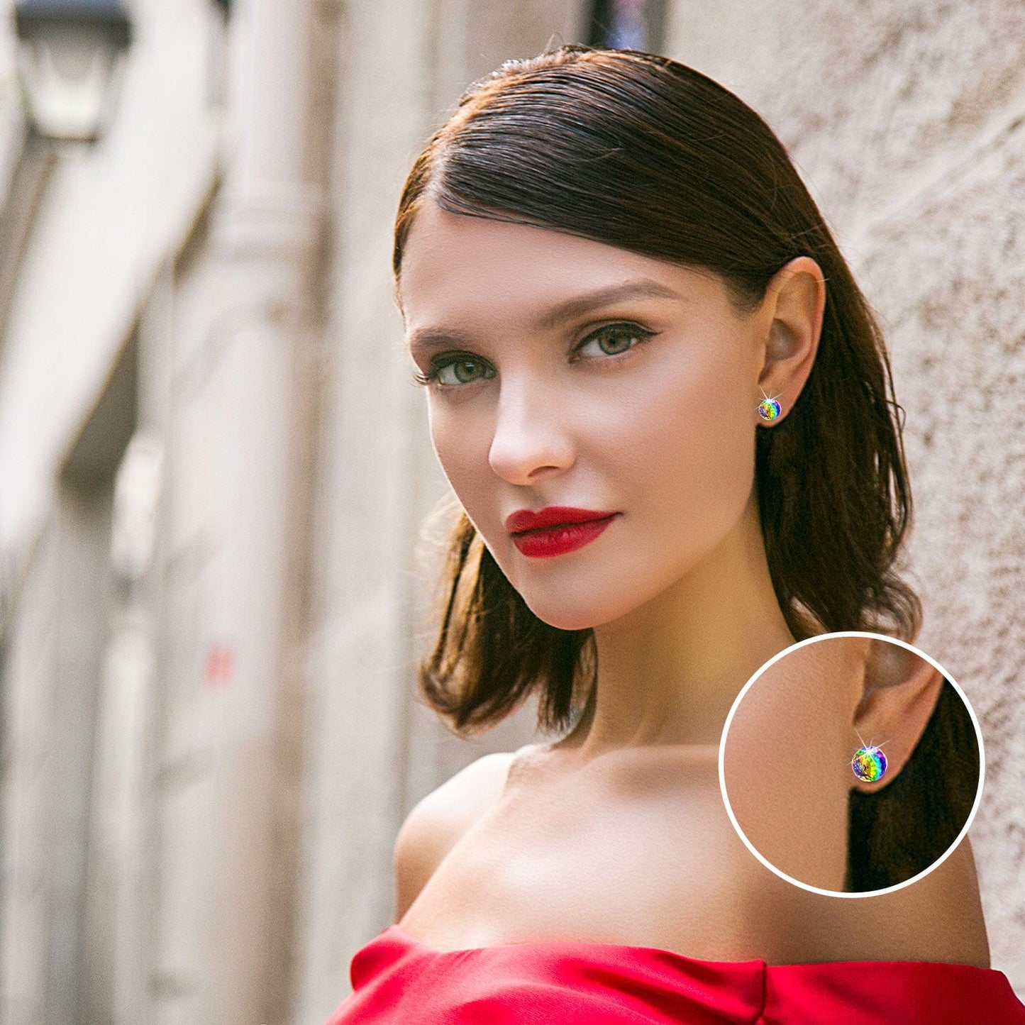 Halloween Treats Exclusive: Spend Over $99 In A Single Purchase To Get This Sterling Silver Fantastic World Crystal Earrings In White Gold Plated For FREE - (Ships With Order, No Need To Add To Cart)