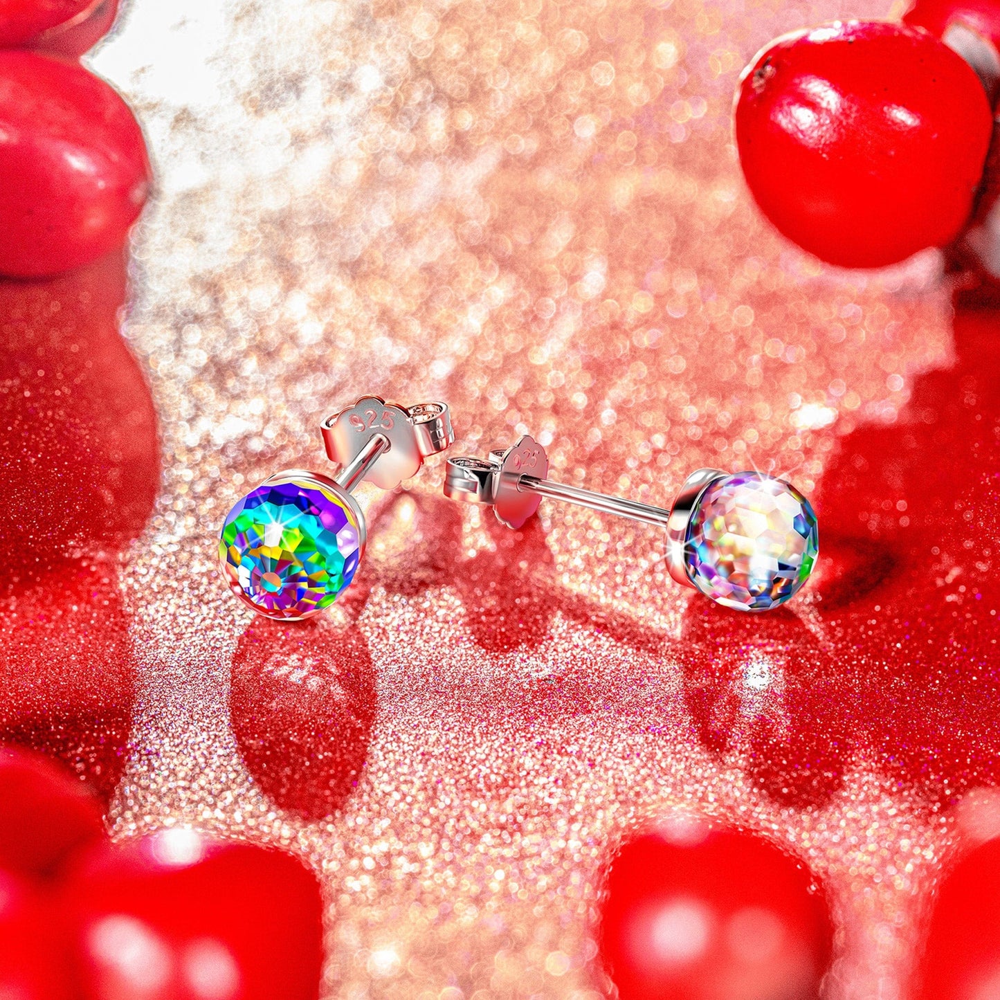Halloween Treats Exclusive: Spend Over $99 In A Single Purchase To Get This Sterling Silver Fantastic World Crystal Earrings In White Gold Plated For FREE - (Ships With Order, No Need To Add To Cart)