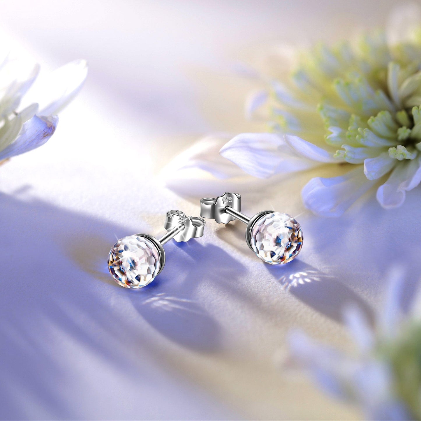 Halloween Treats Exclusive: Spend Over $99 In A Single Purchase To Get This Sterling Silver Prismatic Wonder Gem Earrings In White Gold Plated For FREE - (Ships With Order, No Need To Add To Cart)