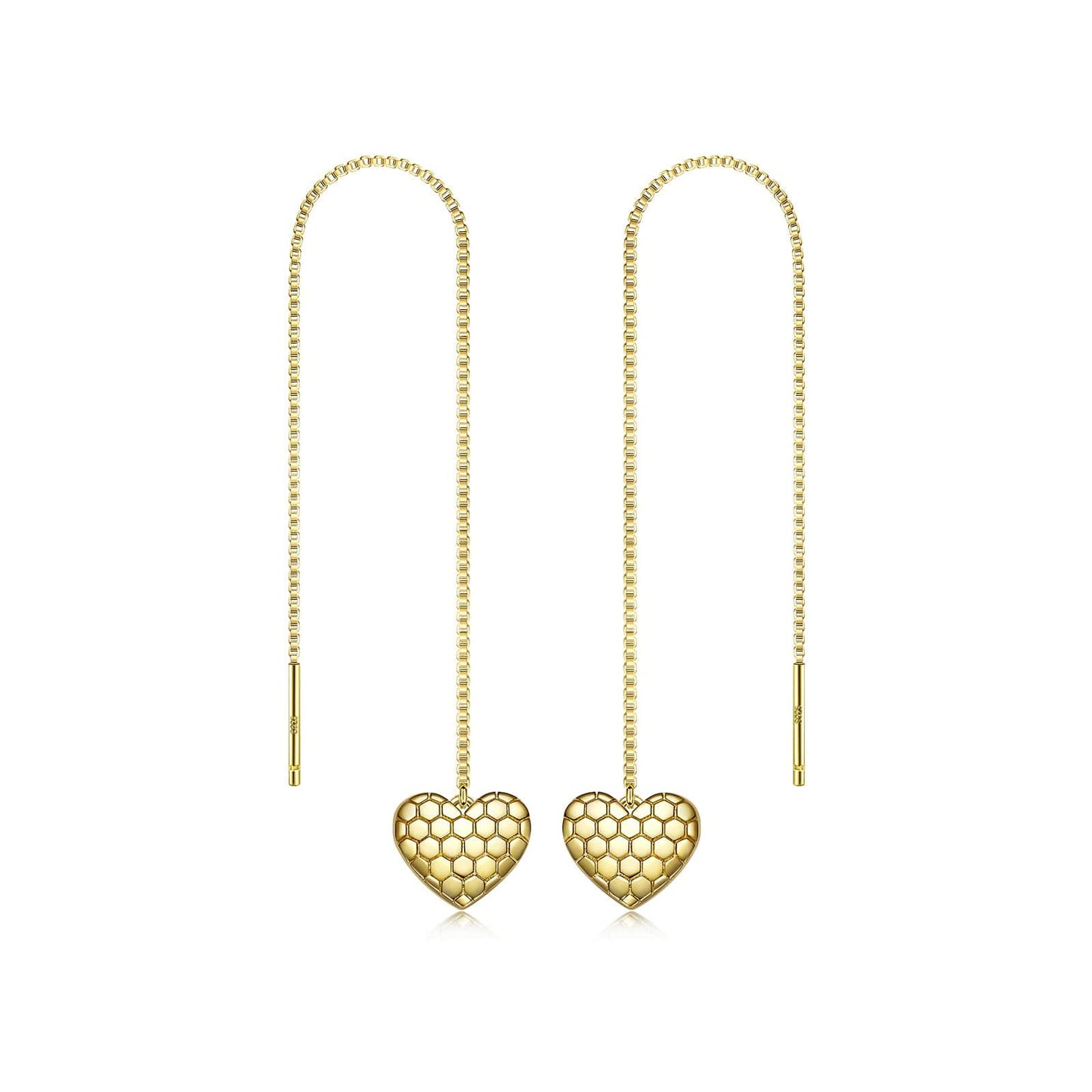 Pamper Fan Exclusive: Spend Over $200 In A Single Purchase To Get This Sterling Silver Love Heart Necklace and Earrings Set In 14K Gold Plated For FREE - (Ships With Order, No Need To Add To Cart)